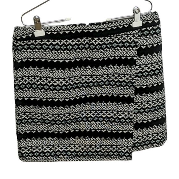 NWT Ann Taylor LOFT Skirt Fair Isle Mini Skirt 14 Cotton Blend NEW - Picture 1 of 7